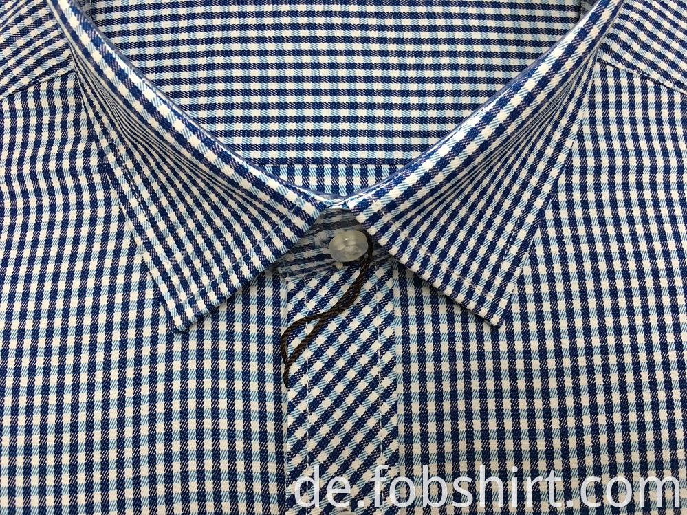 Yarn Dyed Men Shirts Cotton Formal